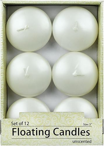 Miniatura 2 de Zest Candle Velas plegables de 12 piezas, 3 pulgadas, blanco perla