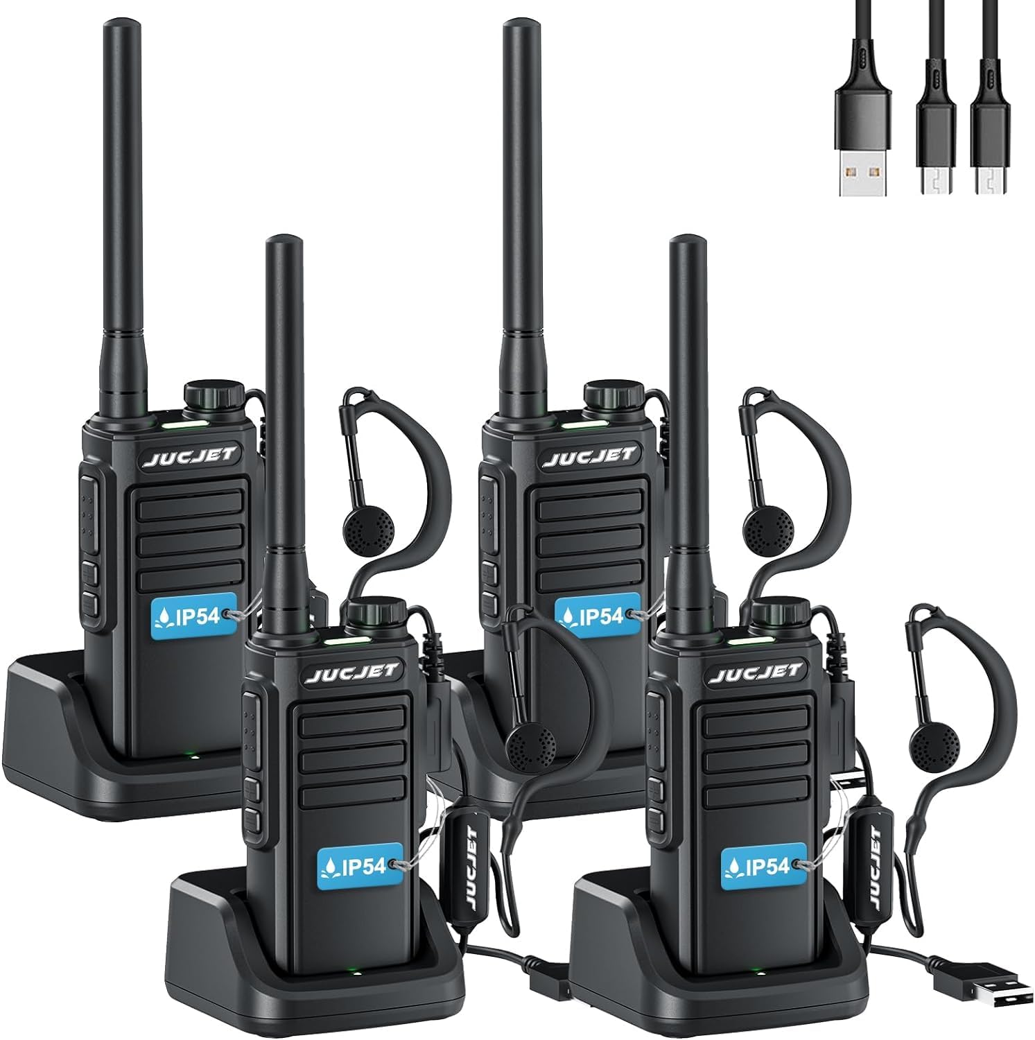 Walkie Talkie Kinder Aufladbar mit Eingebauter Li-Ion Akku,NXGKET Walki Talki 2er Set Spielzeug für MäDchen Jungen Ab 5 Jahre,16 KanäLe Funkgeräte mit Taschenlampe für Draussen Spiele,Camping,Wandern