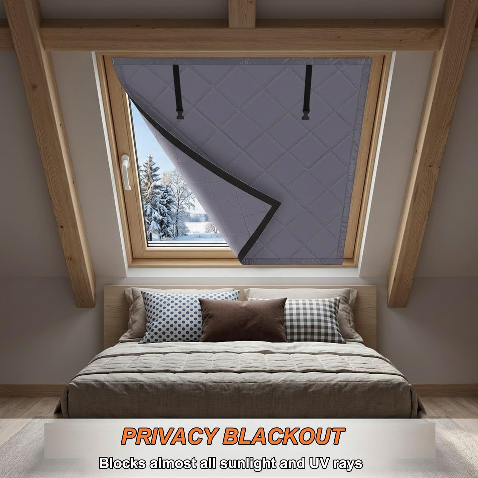 Aislante Termico Ventana contra el frío Privacidad para el Dormitorio