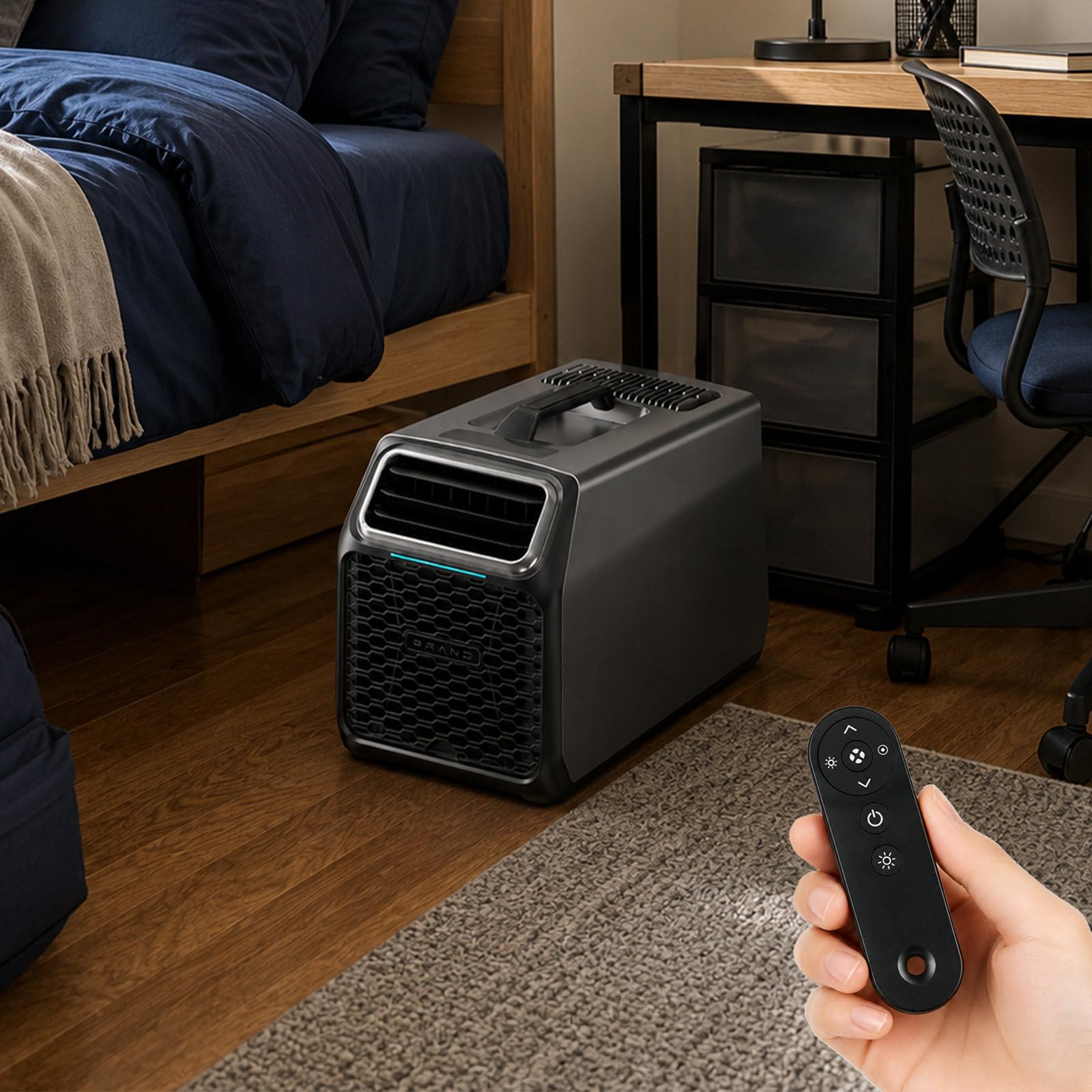agreilduite Portable Air Conditioner for Small Spaces | Mini Cooling Unit with 3 Size Options & No Drilling Installation | Small AC for Tents, Caravans, Motorhomes & Rental Apartments 1100w/3-5m²