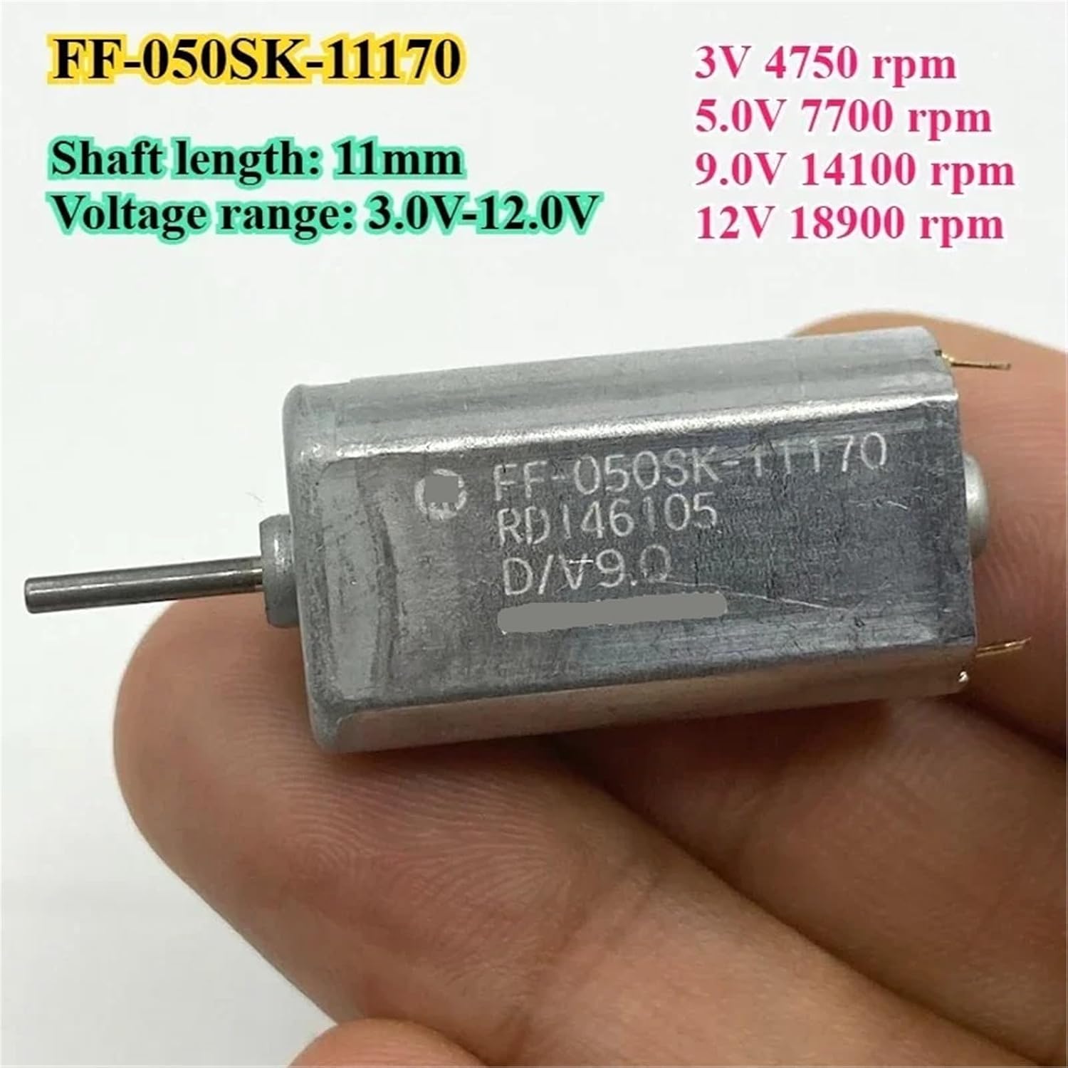 FF-050SB-11170/13130/2622 FK-050SH-07350 050 Motor DC 1.5V 2V 5V 6V 7V 9V 12V 1Pcs(FF-050SK-11170motor)