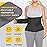 QEESMEI Postpartum Belly Band Abdominal Binder Post Surgery C-section Belly Binder Wrap Girdle Recovery Belt Back Support (Black, XX-Large)