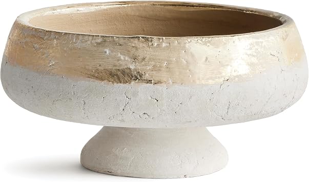 Napa Home & Garden Maude Footed Decorative Bowl Gold/White