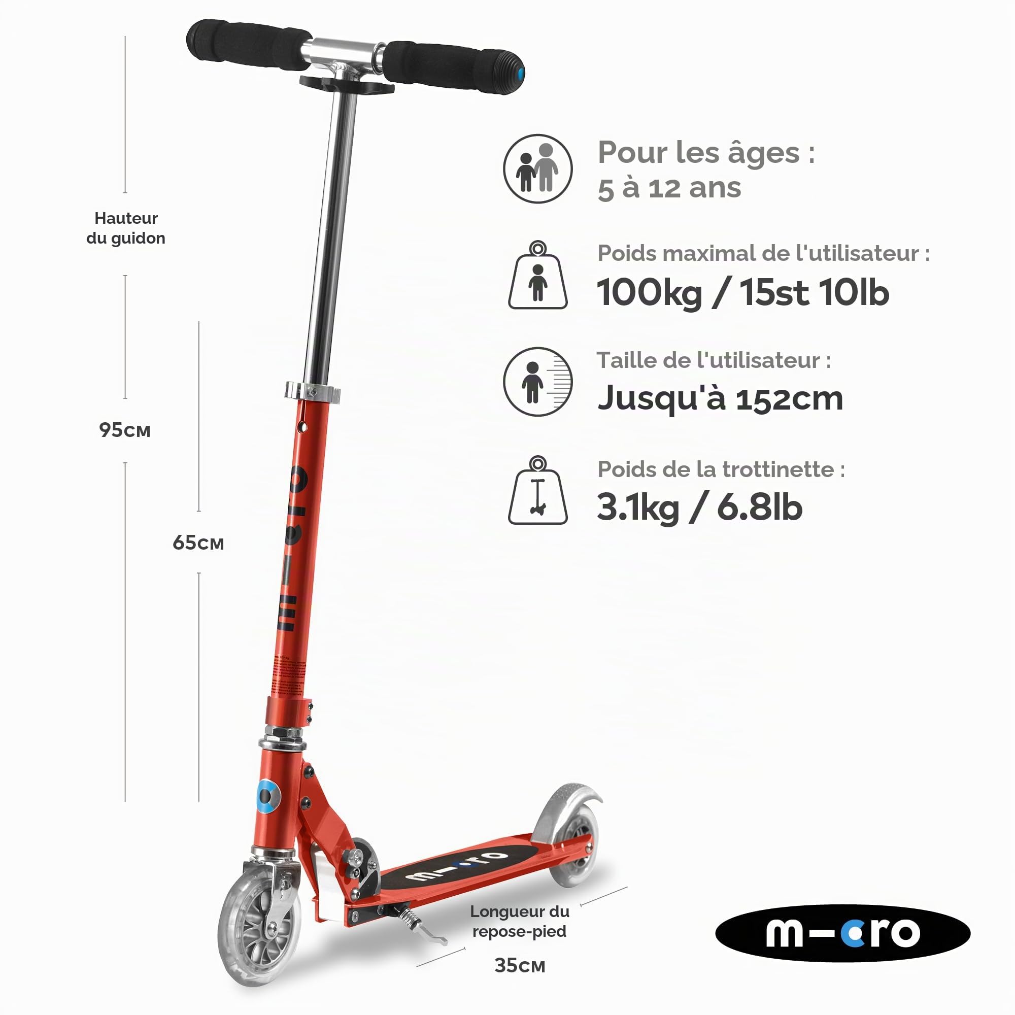 Micro Sprite Trottinette pliable