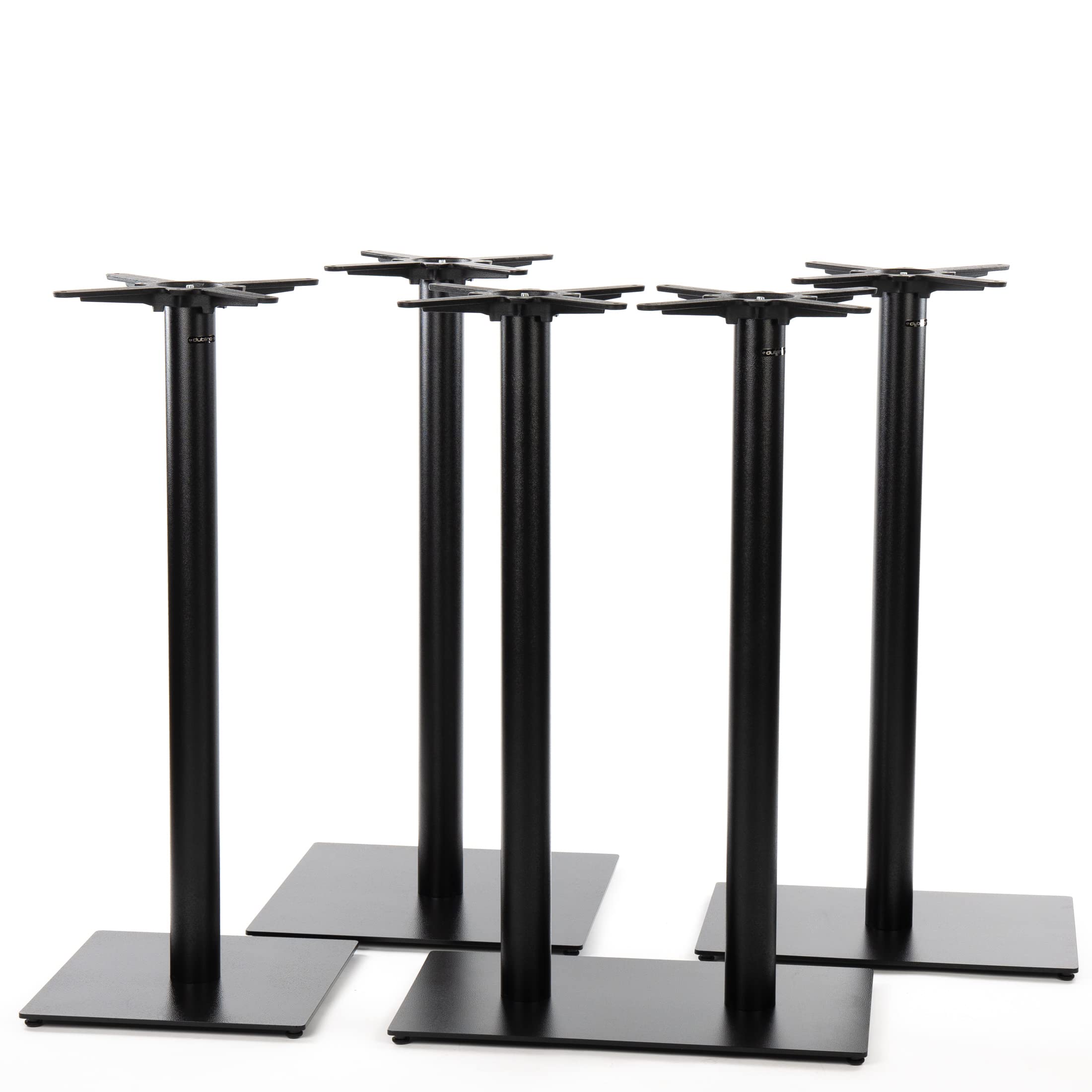 Stehtischgestell- PJ6594/110 | schwarz | Höhe 108 cm | Bodenplatte 60x60 cm | max. Tischplattengröße Ø80 cm | Ideal für Indoor & Outdoor