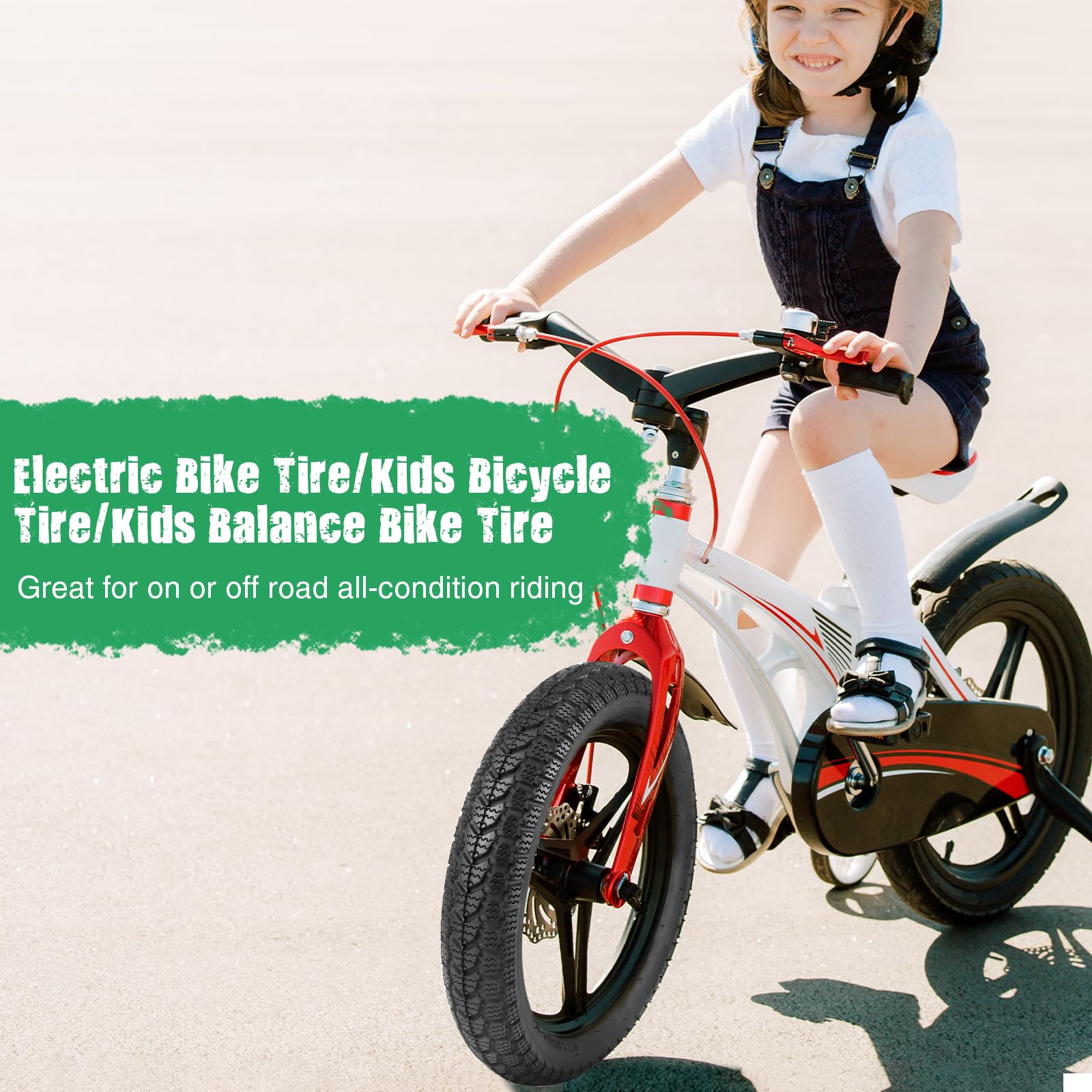 Lot De 2 Pneus Et Chambres à Air ZUKKA 14 X 2,125 – Pliables, Valve Schrader 32 Mm, Pour Vélo Enfant, électrique, Trottinette, Résistance Usure