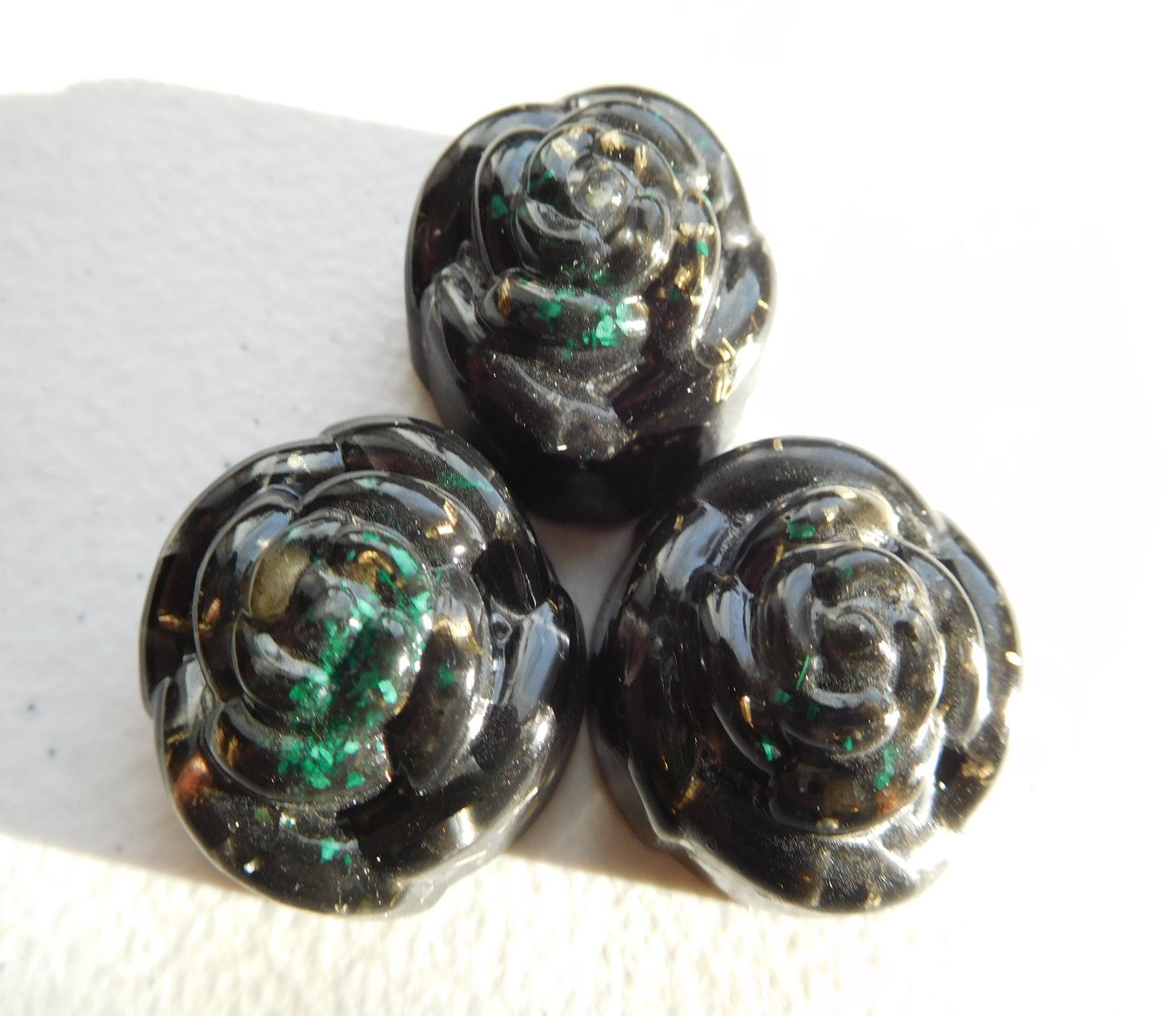 Rise Perspective Black Sun Spiral Small Orgone Crystal Orgone Generator Energy Accumulator 528Hz/432Hz/7.83Hz/Advance Harmonics b.Sun s