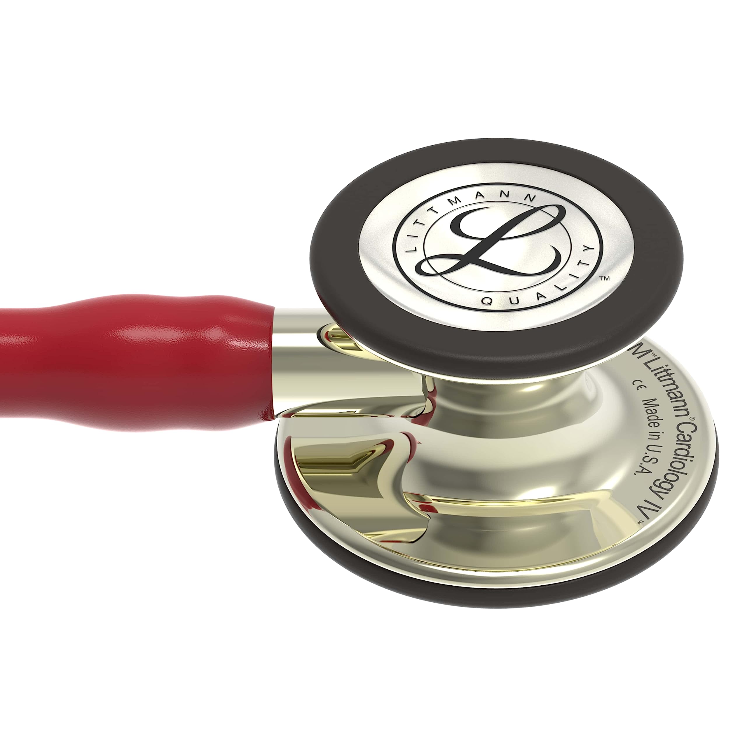 3M Littmann Cardiology IV Estetoscopio con Grabado Gratuito y Linterna Pupilar de Regalo (Burdeos/Champagne Edition)