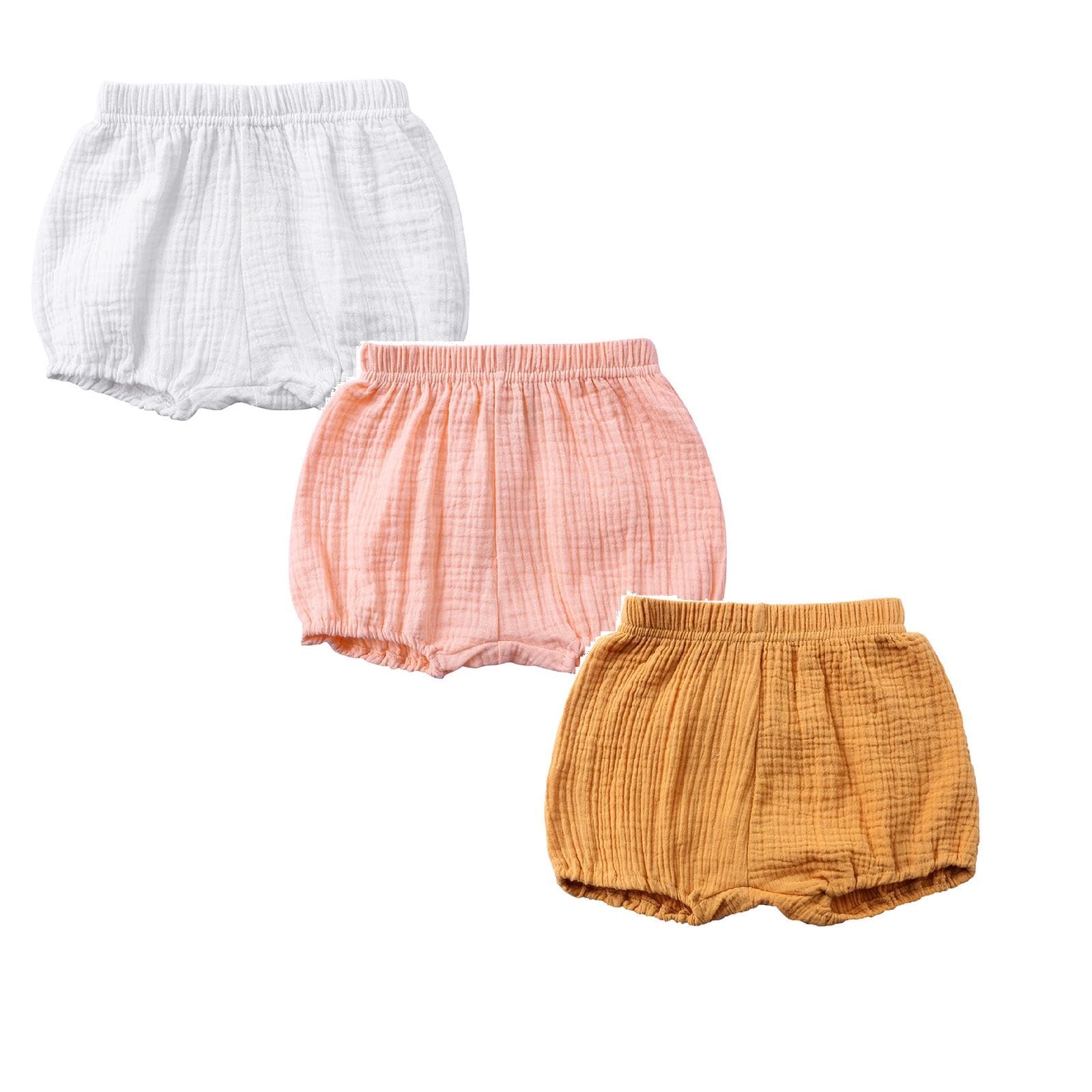 Générique Bloomer Mixte bébé Coton Lin, Culotte Couvre-Couche Respirante et Coupe Flexible, Short Enfant Doux et Pratique, pour Les Nourrissons et la Vie familiale Quotidienne