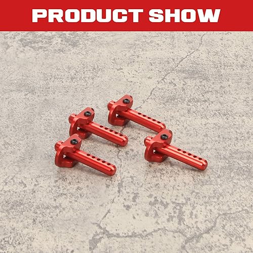 Miniatura 12 de RCAWD Juego de postes de cuerpo de aleación de aluminio para 1-10 Arrma 3s Blx y Mega550 Granito 1-7 1-8 Blx Coches (verde)