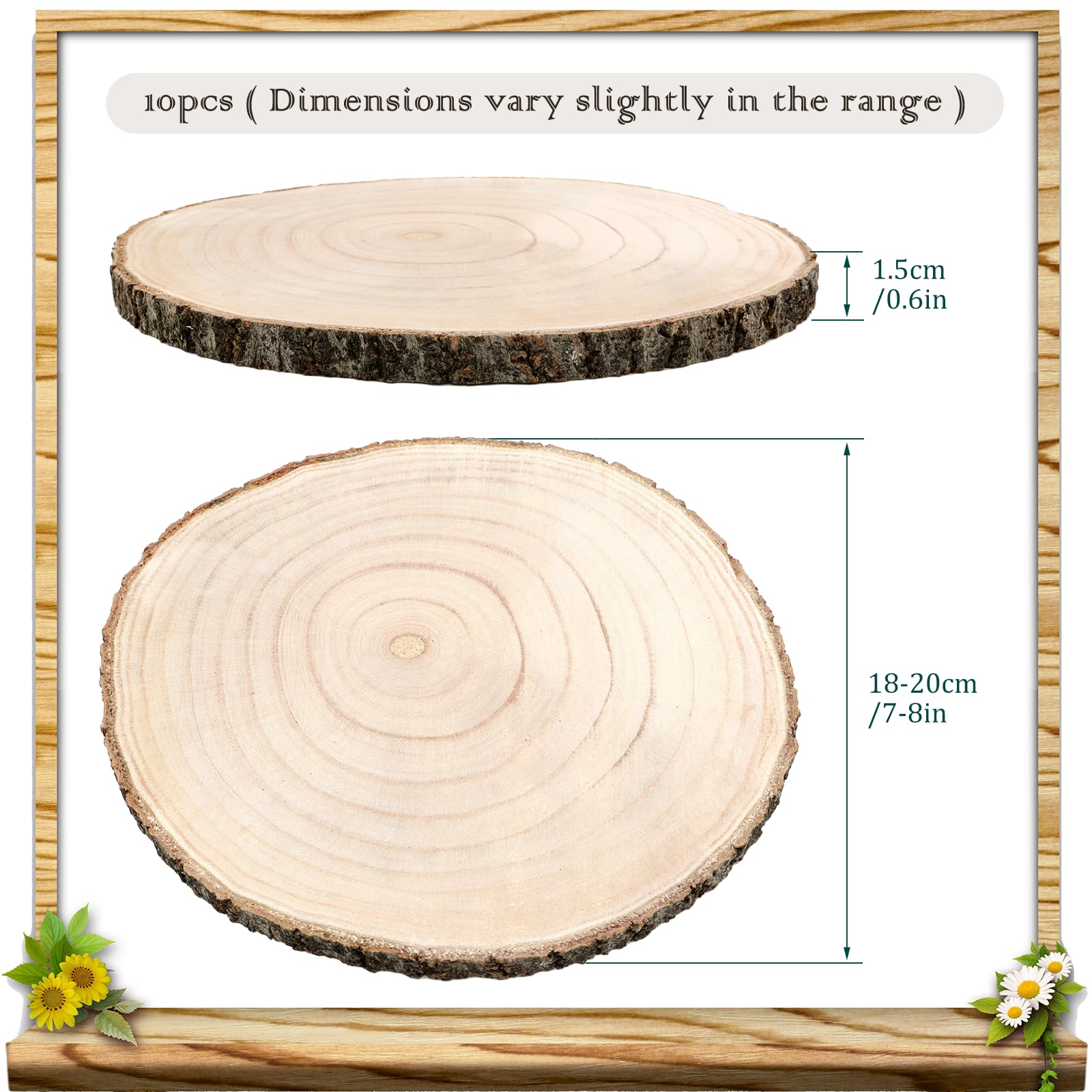 Rustic Wood Slices - Centerpieces & Decorations -2