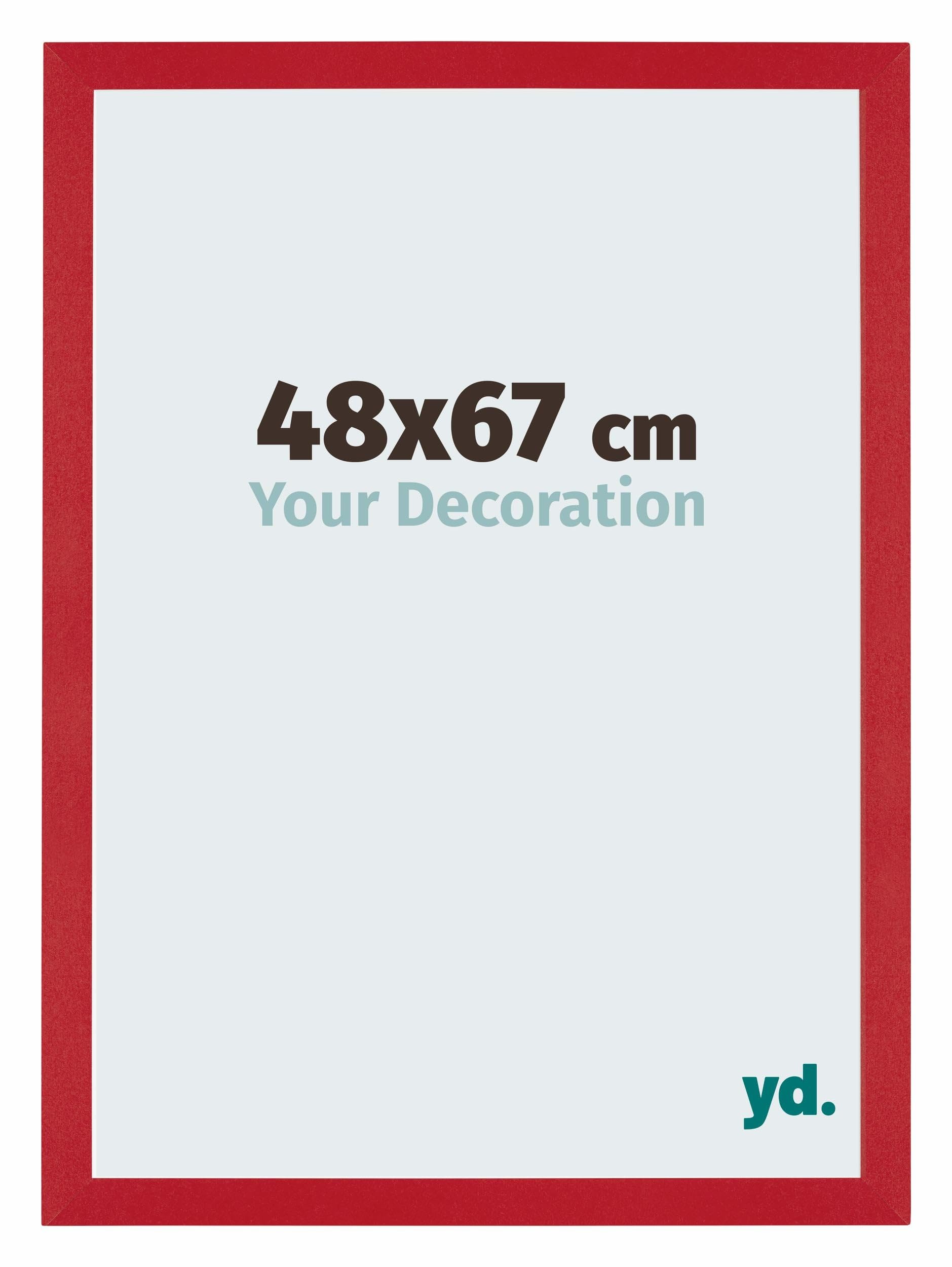 Your Decoration - Puzzle frame 48x67 - Red - Puzzle frame 500-1000 Pieces - MDF Photoframe - Mura