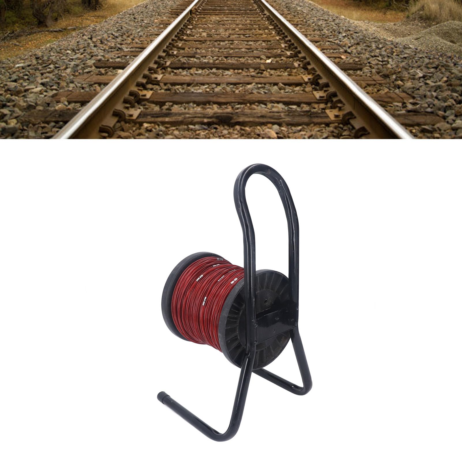 Corde à mesurer en acier 100 m de la corde d'échelle de construction portable en caoutchouc lourd pour les projets d'ingénierie enquête sur les chemins de fer