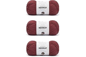 Bernat Softee Cotton Warm Red Yarn for Knitting