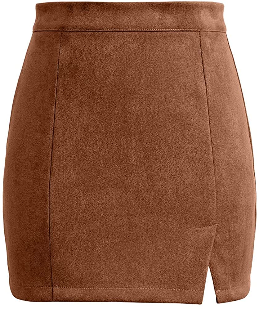 janak Faux Suede mini Skirt 611-picture-52