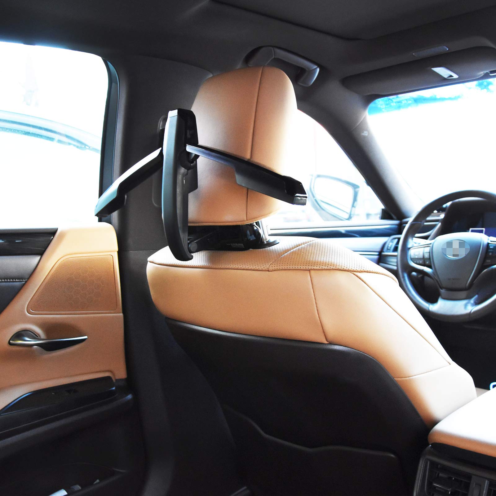 Kwak's Car Back Seat Headrest Coat Folding Hanger Travel Vehicle Automotive Accessories Organizers Multi-Purpose Storage Suit Jacket Clothes Hook (black)