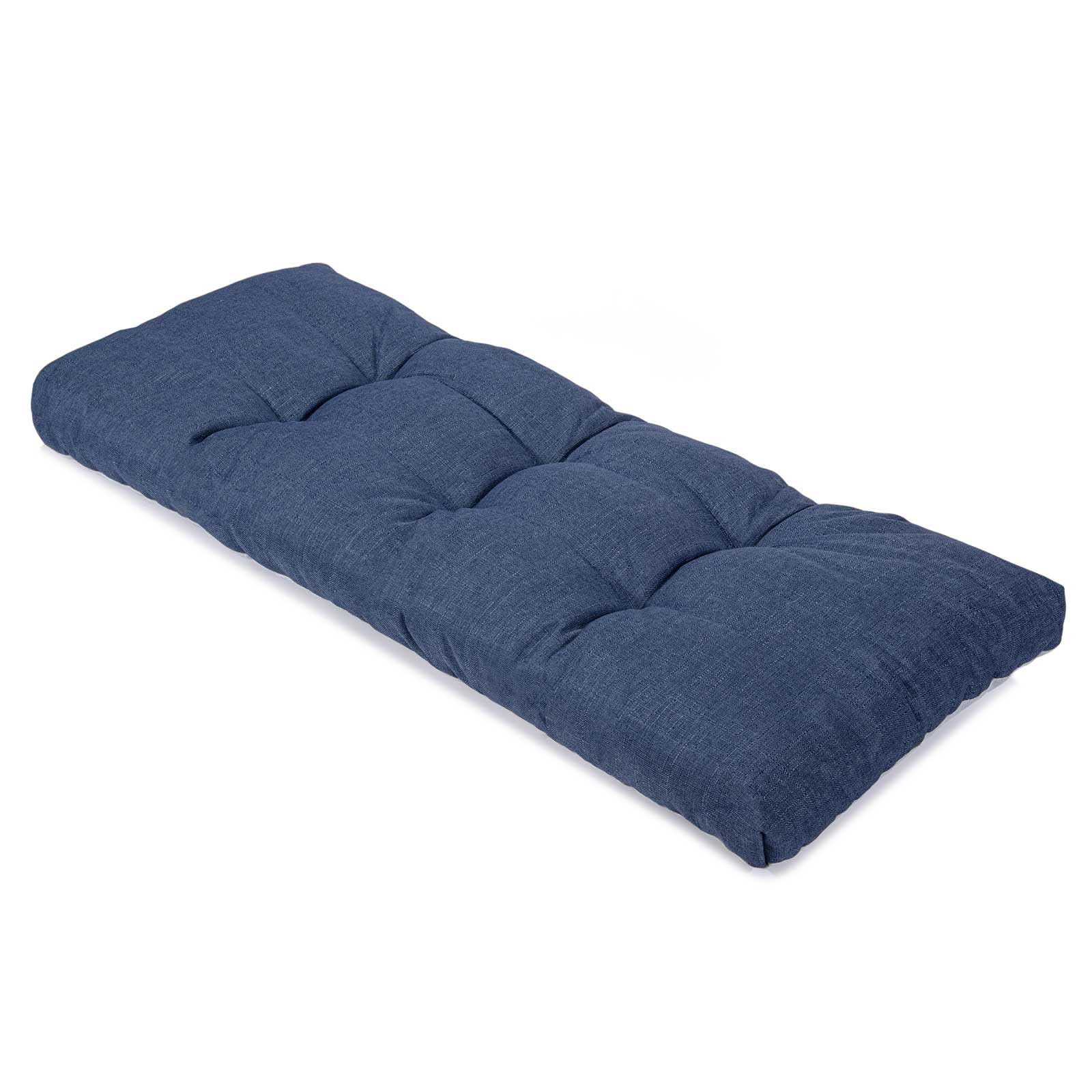 Photo 1 of SEKUMDAN Tufted Bench Cushion, 45x18 Inch, Navy