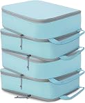 Extra Large Compression Packing Cubes for Travel, 2 Set Compression Bags Travel Cubes for Packing Suitcase Organizer Bags Set, Travel Accessories Luggage Organizer Bags, Beige