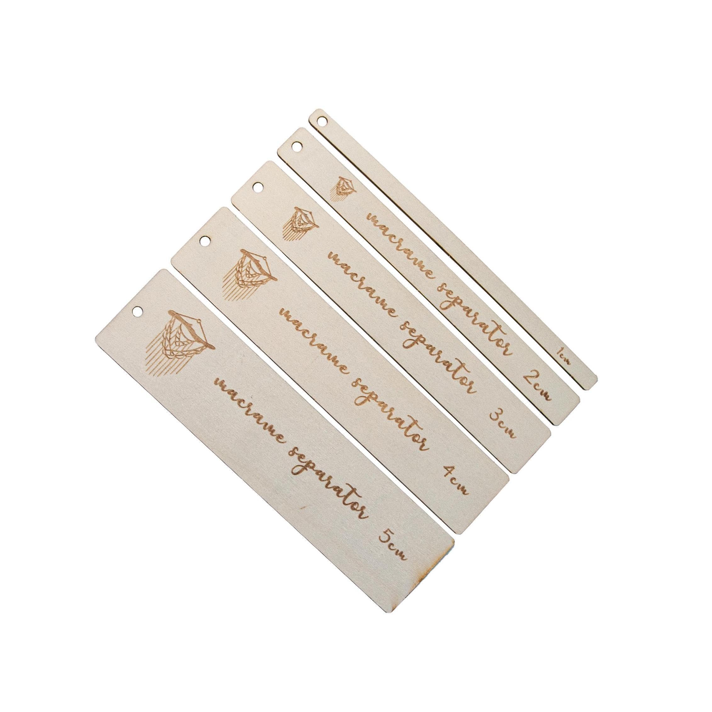 YIXANNX Transform Macrame Projects Wooden Macrame Separator Tool For Wall Hangings Tool Provides Comfortable Handling And Ease Of Spacer Guide For Handmade