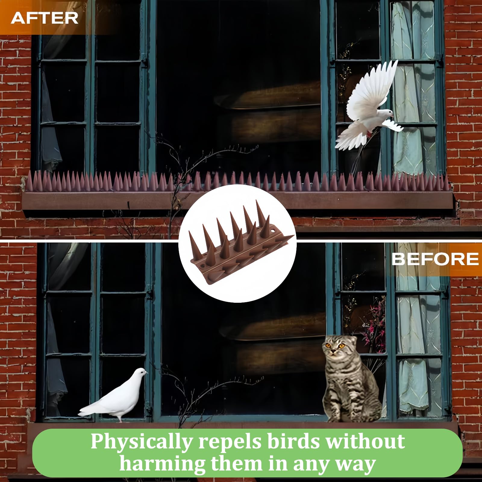 MxSplorion Bird Spikes, Pigeon Spikes for Pigeon Deterrent to Keep Bird or Animals Away - Image 3