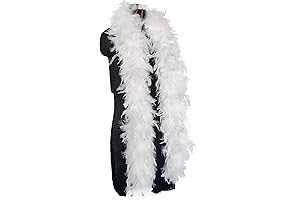 Ultimate Glamour: 2 Yards of Shimmering Feather Boa for Women