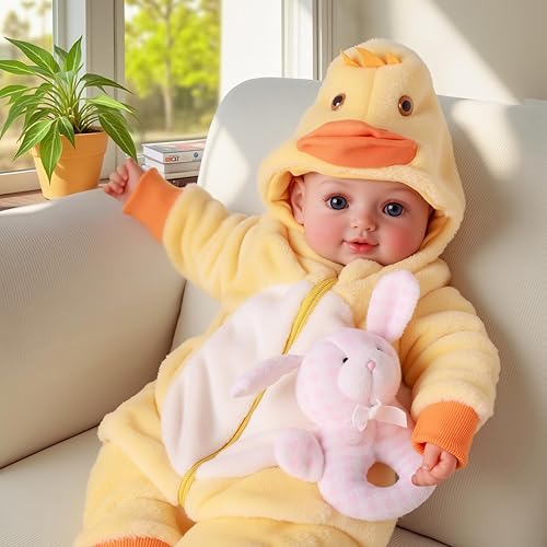 Miniatura 5 de BABESIDE Value - Juego de muñecas realistas de 5 piezas, incluye muñeca de cuerpo suave de 15 pulgadas, atuendo, biberón, chupete magnético y