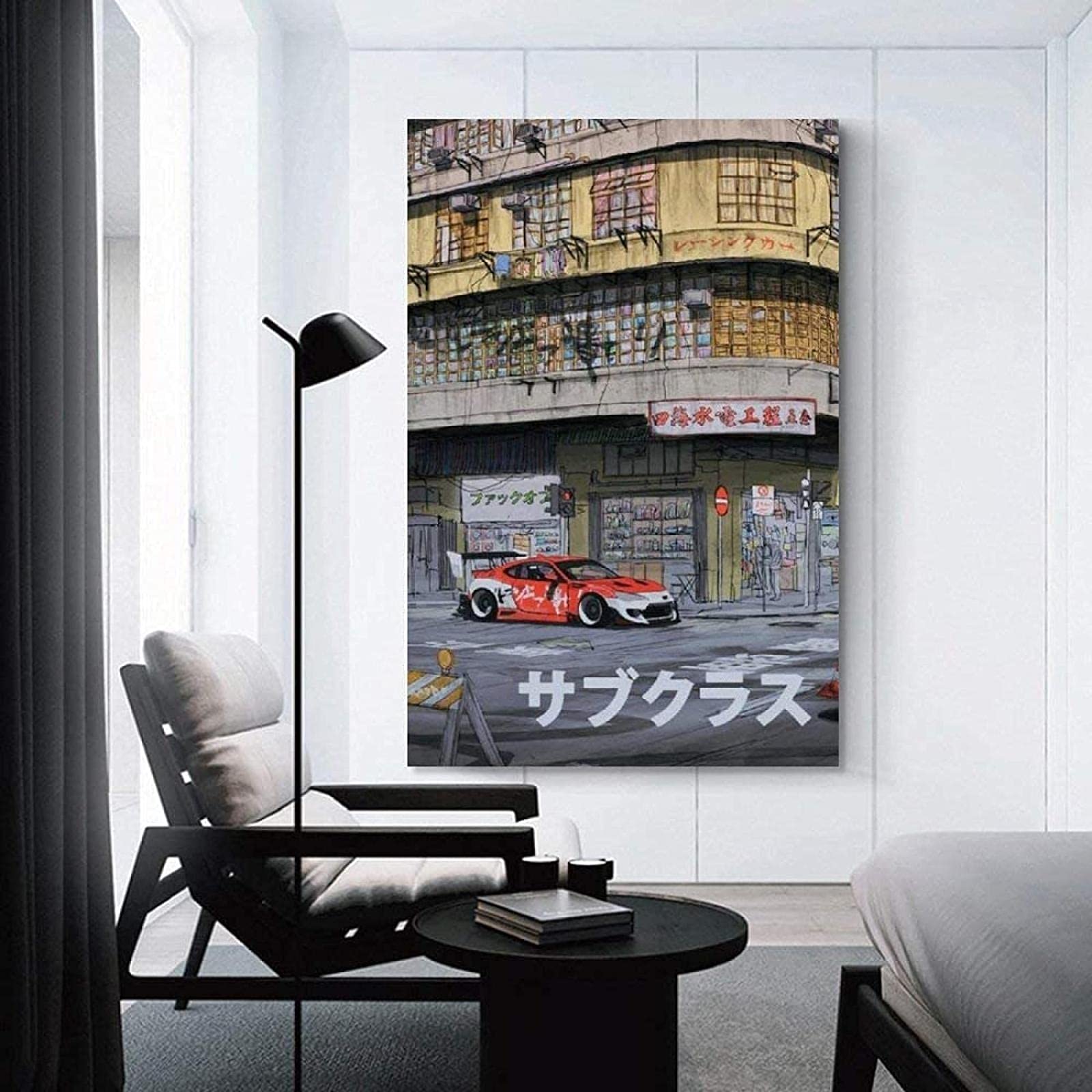 Amazon.co.jp: キャンバス絵画車のポスター JDM サイバーパンク日本車