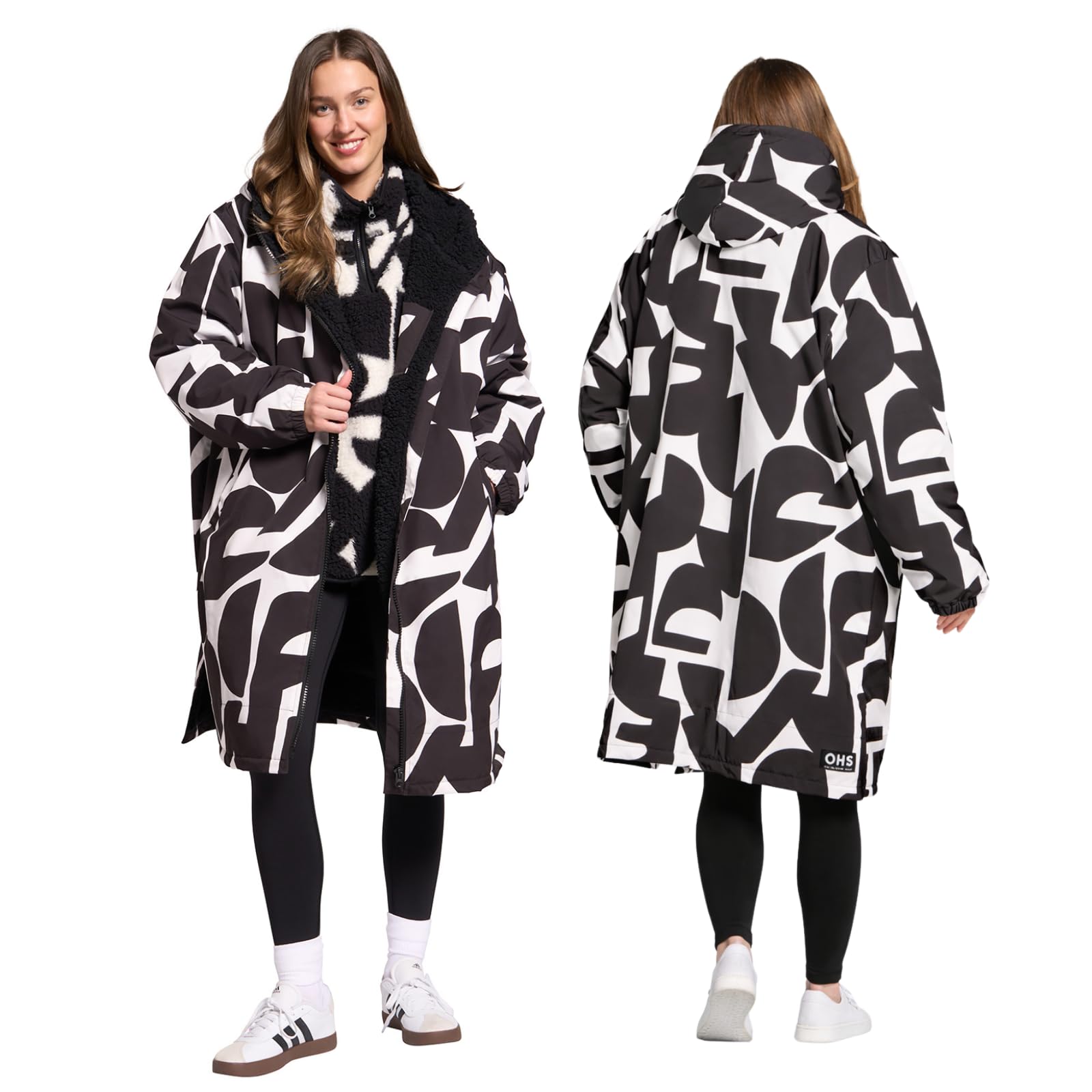 OHS Adults Sherpa Drying Robe - S/M - Water Resistant