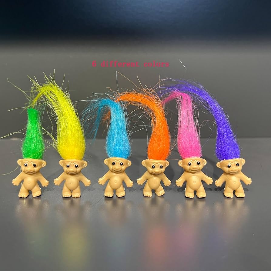 Trolls ドール Amazon.com: 30pcs Long-haired Mini Troll Dolls, Assorted