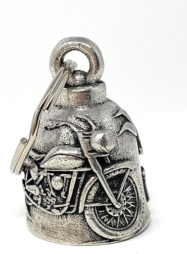 Miniatura 2 de Bravo Bells - Motorcyle Live to Ride Bell - Accesorio para campana de motociclista - Fabricado en los Estados Unidos, plateado
