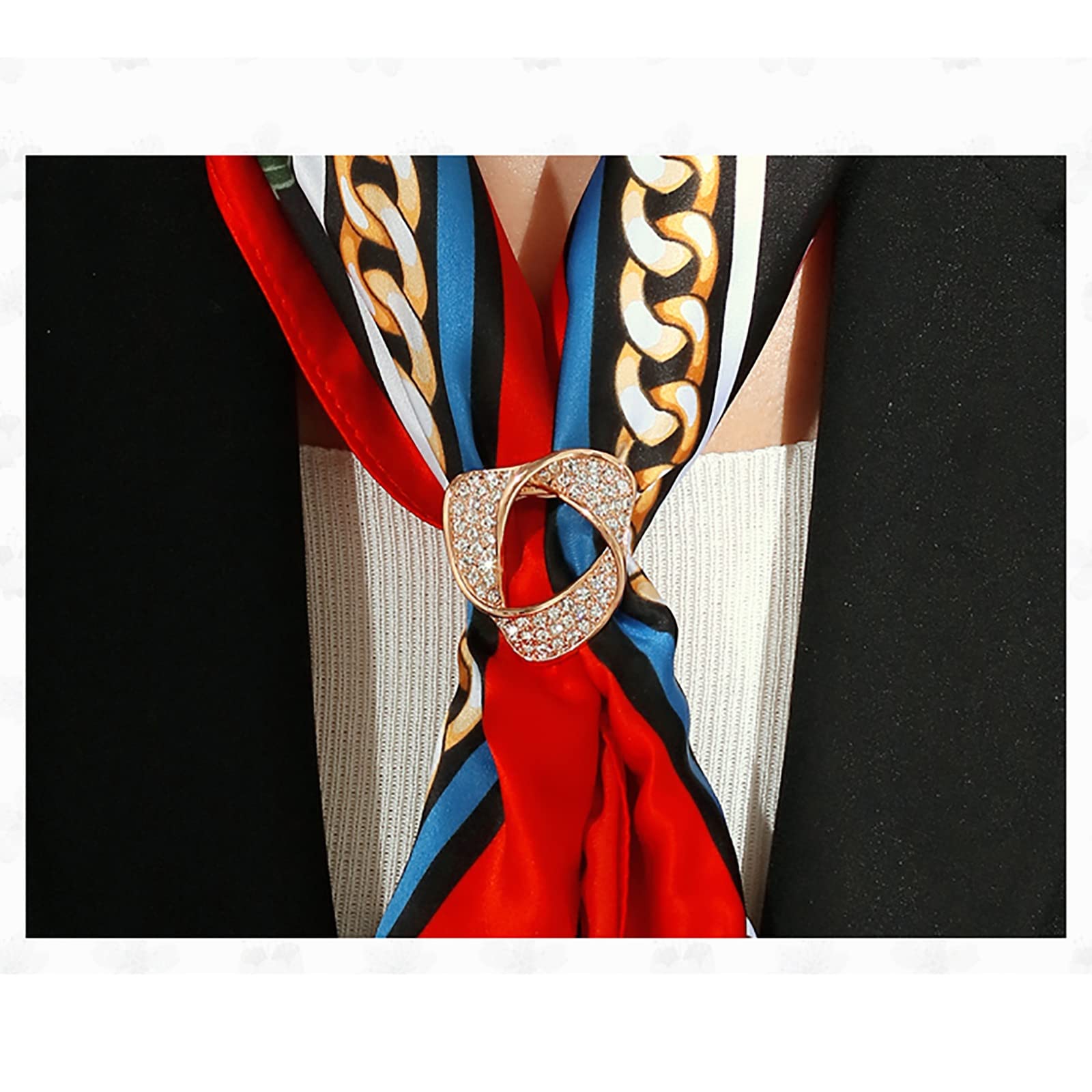 Pierścionek do szalika, spinka, pierścionki, koszulki, broszka, jedwab, damski