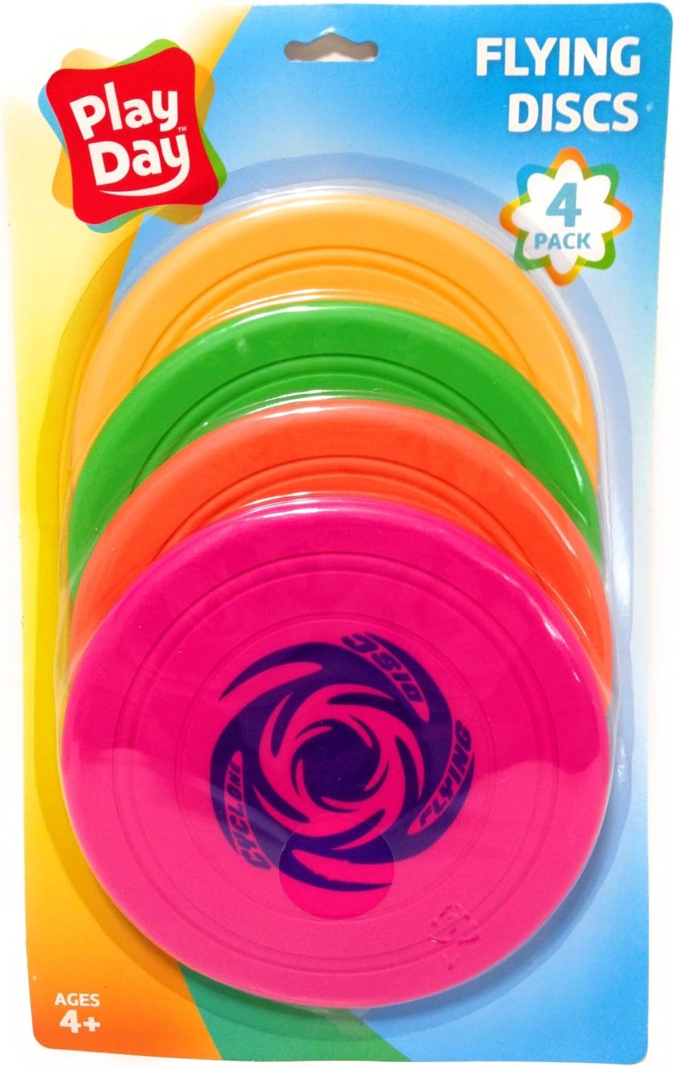 Flying Discs Kids Play 7" Soft Rubber 4 Pack