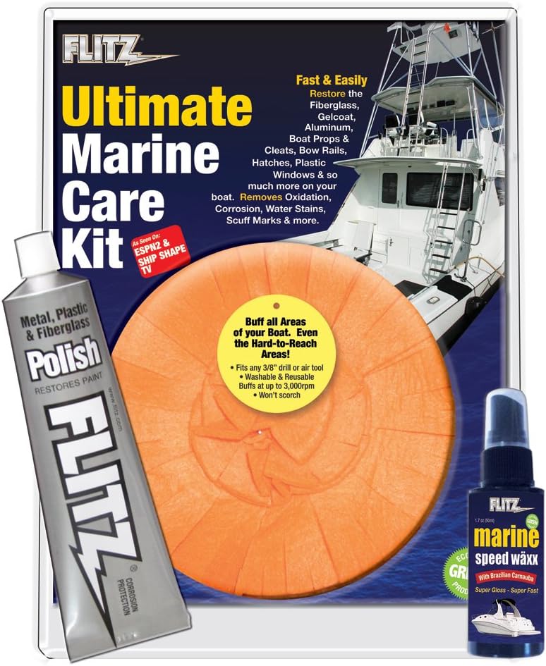 Flitz MK 31509 Mixed Ultimate Marine Care Kit Automotive