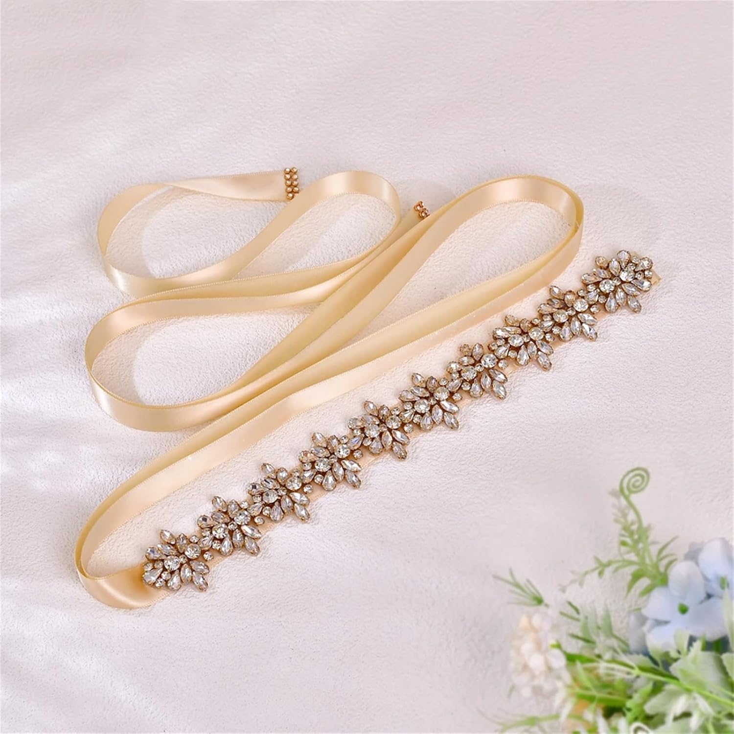 Women’S Royal Wedding Bridal Belt Ribbon Tie Sash For Prom Engagement Banquet Cocktail Waist Decoration