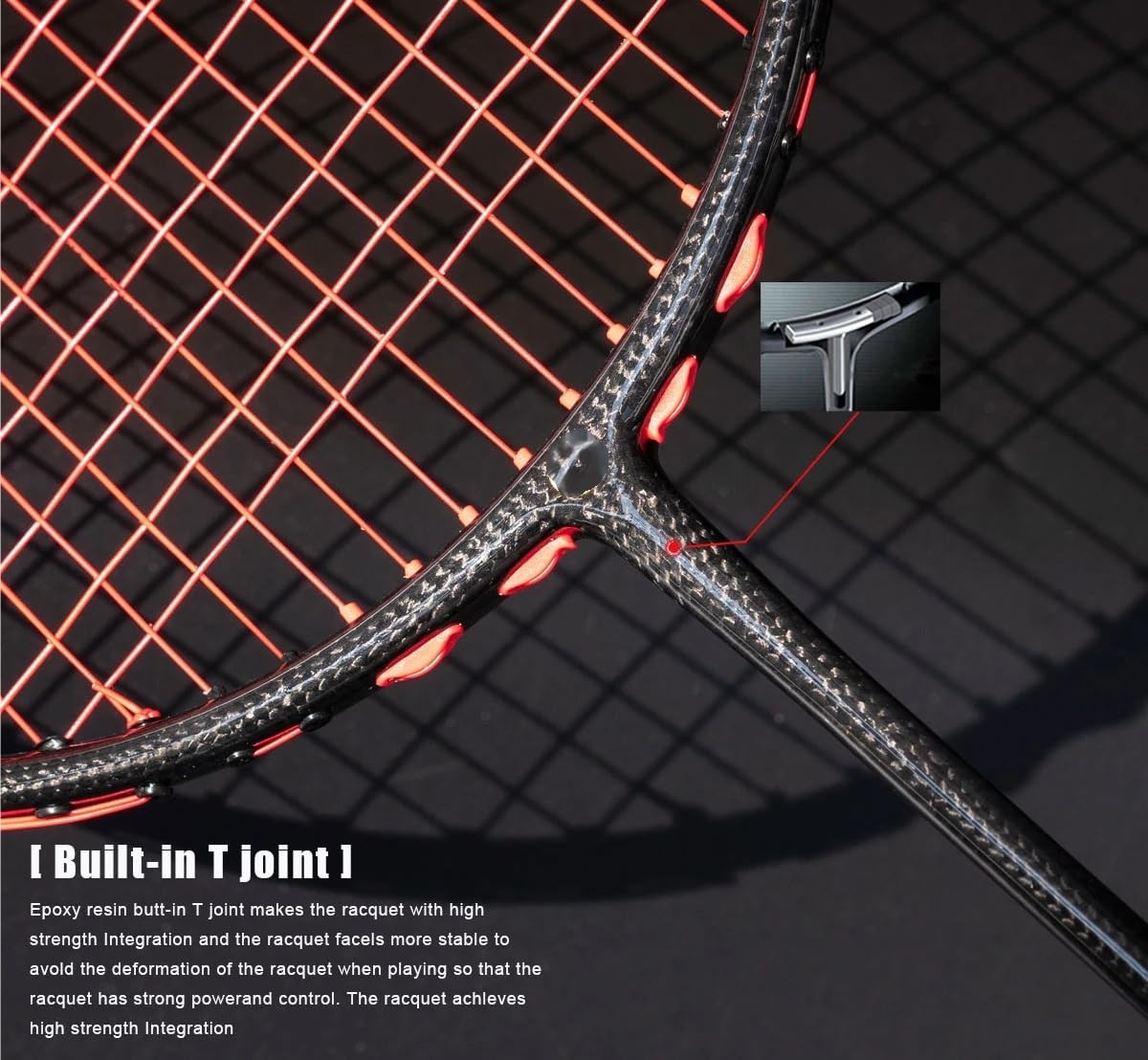 Badminton Set Racchetta da Badminton in tungsteno con processo di Tessitura in Fibra Carbonio G5