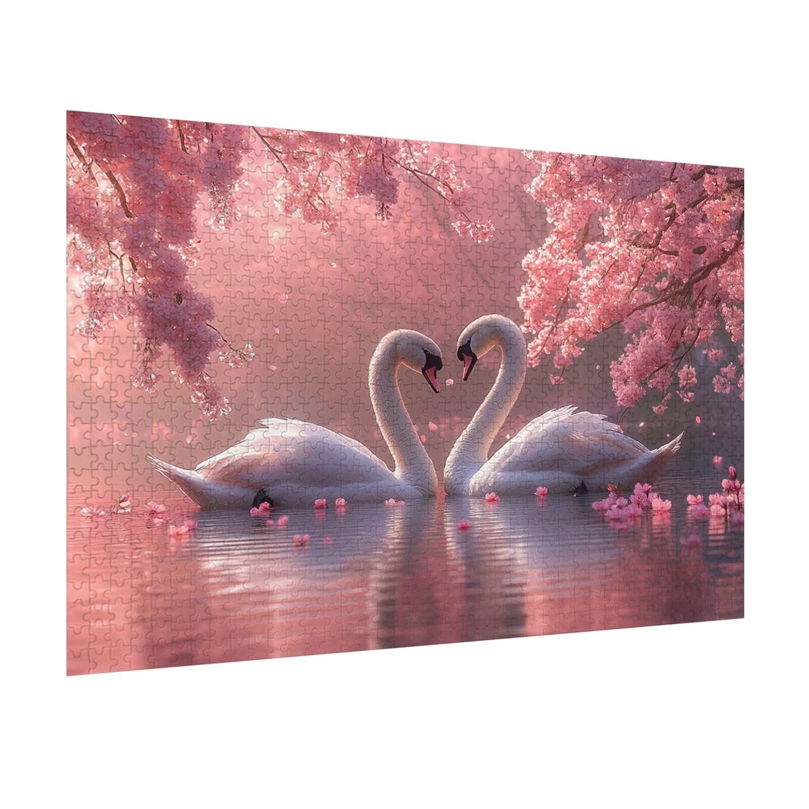 1500 sztuk puzzli dla dorosłych kwiat wiśni puzzle gry, n-872
