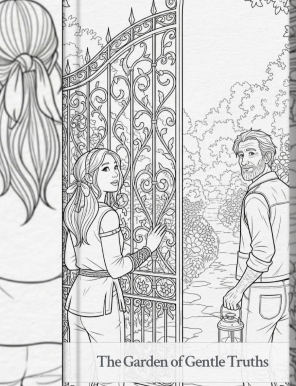 The Garden of Gentle Truths: A DiY Coloring Storybook