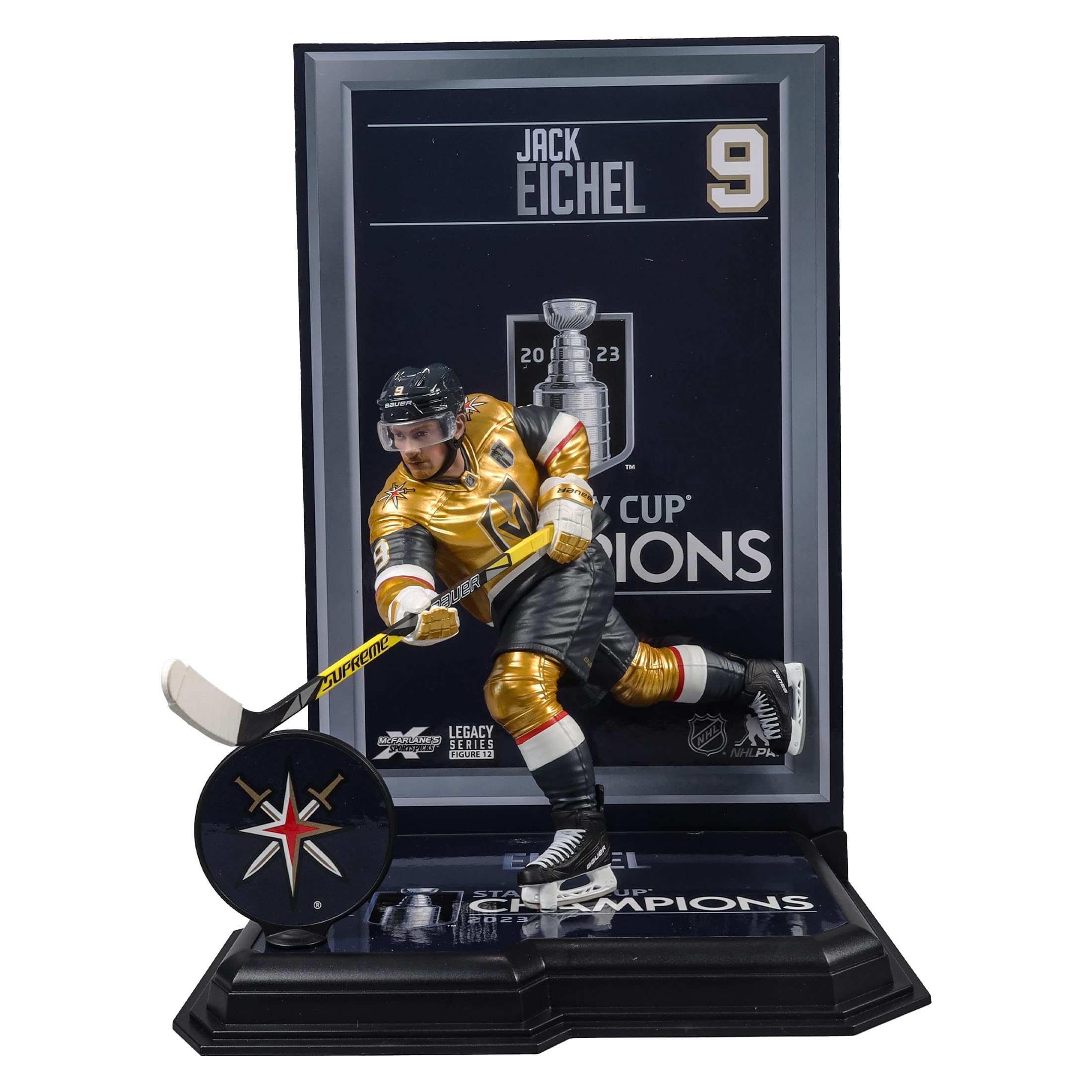 McFarlane Toys - Jack Eichel w/Stanley Cup (Vegas Golden Knights) NHL 7in Posed Figure McFarlane's SportsPicks