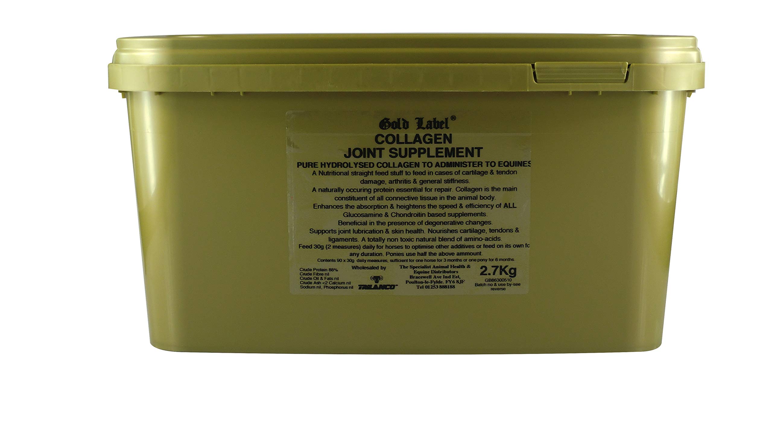 Gold Label Unisex's GLD0382 Collagen Joint Supplement, Clear, 2.7 kg