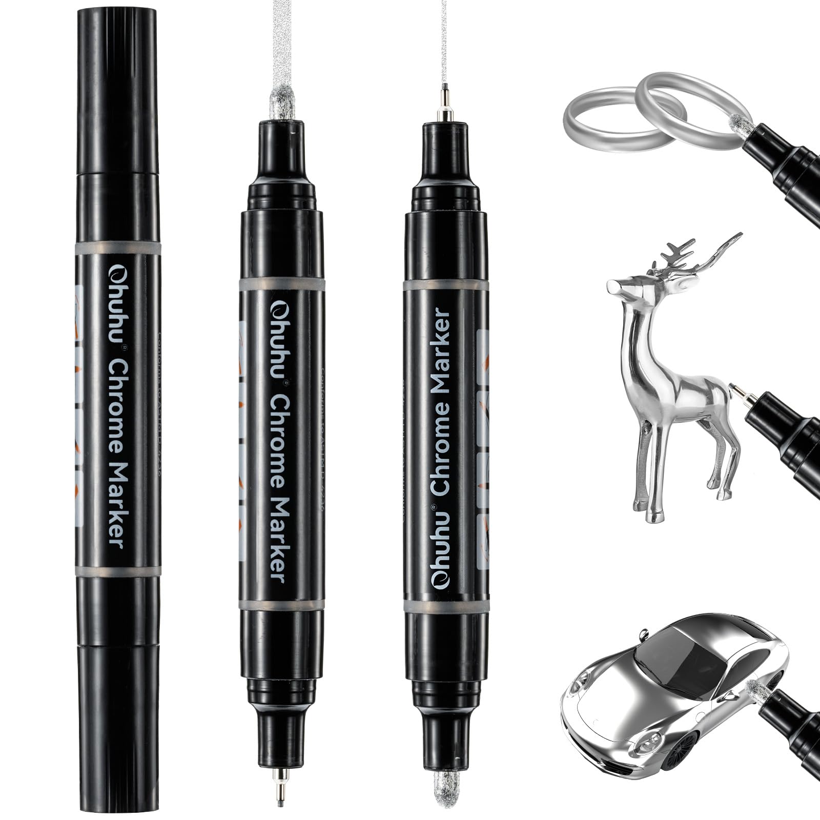Conjunto de Canetas Marcador Permanente Canetinhas para Colorir Touch com Ponta Dupla para