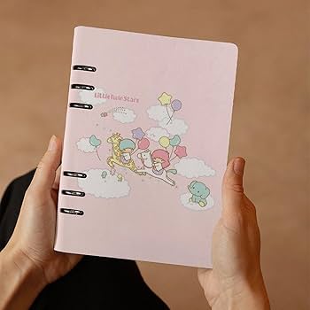 【新品未使用】キキララ リトルツインスターズ　システムバインダー　6穴　レトロ Amazon.co.jp: リトルツインスターズ キキララ システム手帳 PU