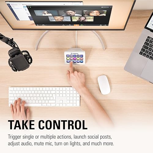 Miniatura 4 de Elgato Stream Deck MK2 Controlador de estudio 15 teclas macro activación de acciones en aplicaciones y software como OBS Twitch YouTube y más