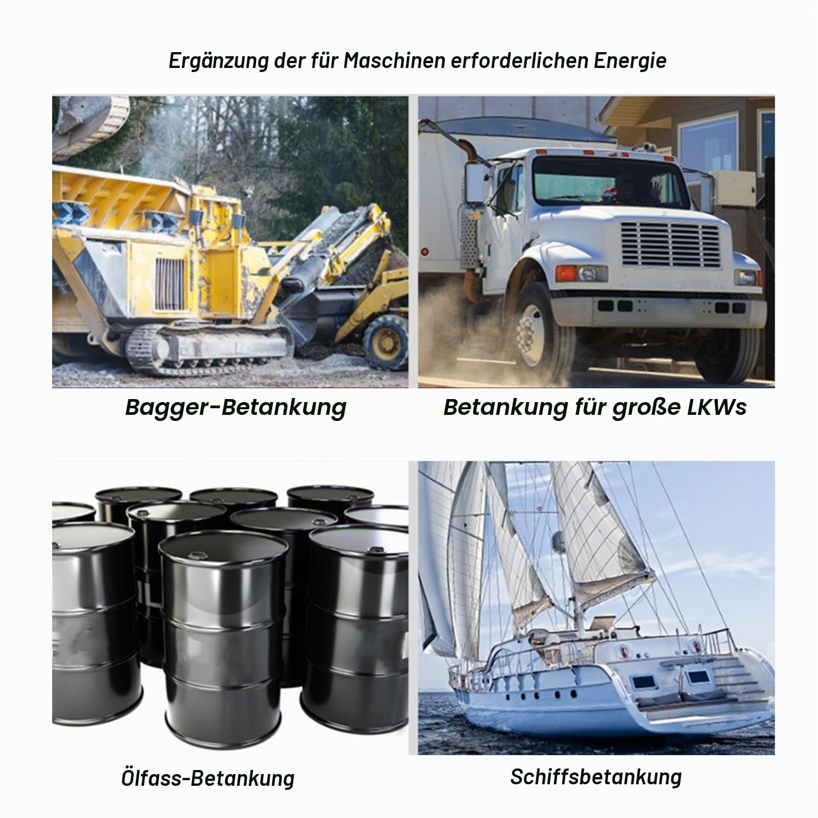 Elektrische Fasspumpe, Effiziente Abdichtung, 8000 U/min, 60–80 L/min, für Standard-Fassfässer (EU-Stecker 220 V) | Fördert 60 bis 80 l/min, optimale Abdichtung, Standardfass 200 bis 220 Liter, Trommelpumpe