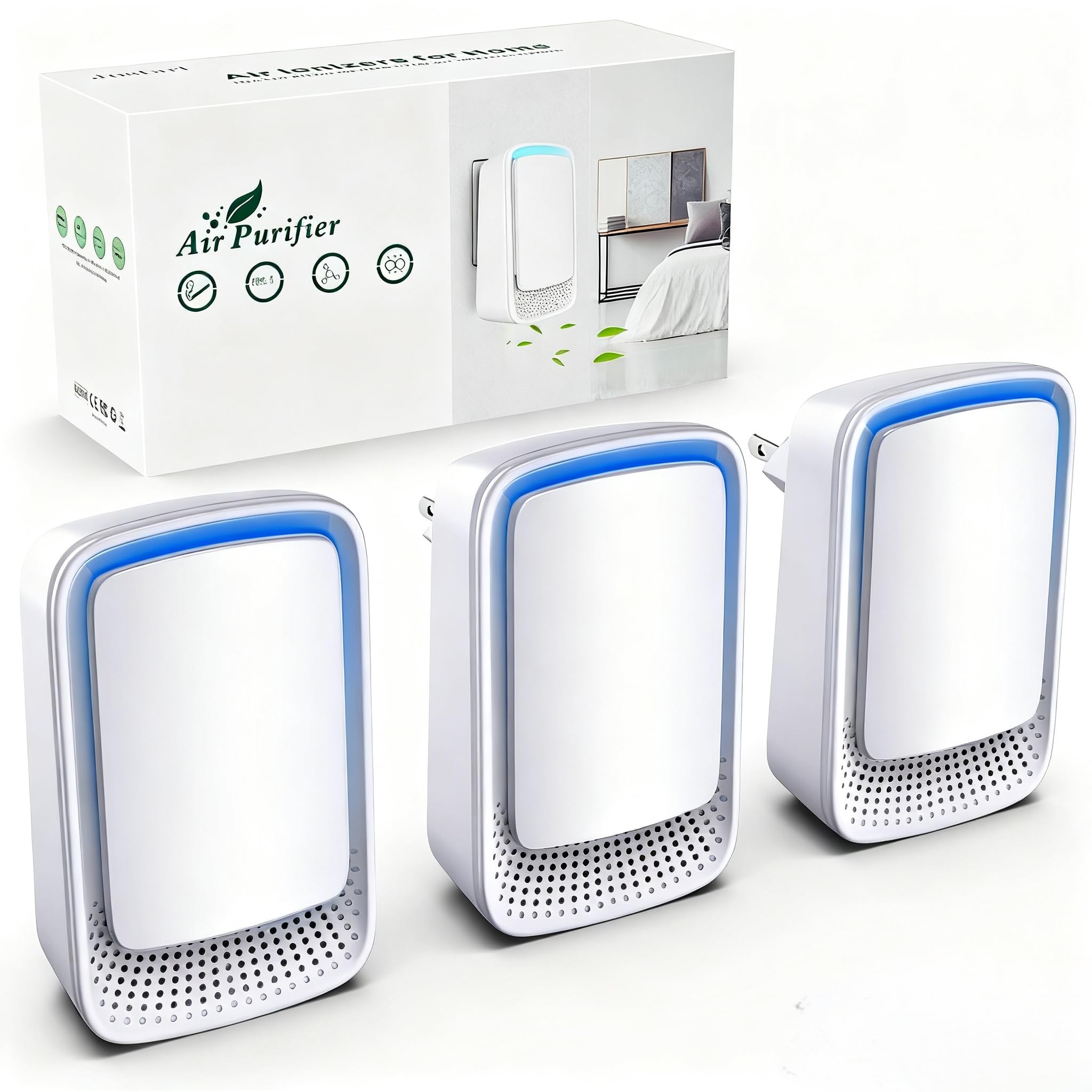 Amazon.com: Air Ionizers for Home (3 Pack), Negative Ion Generator