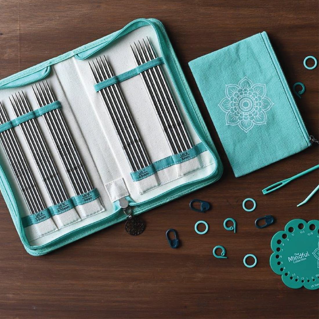KnitPro The Mindful Kollektion Compassion Nadelspiel Set 6" (15cm) | 5 Größen (3,5 mm bis 5 mm)