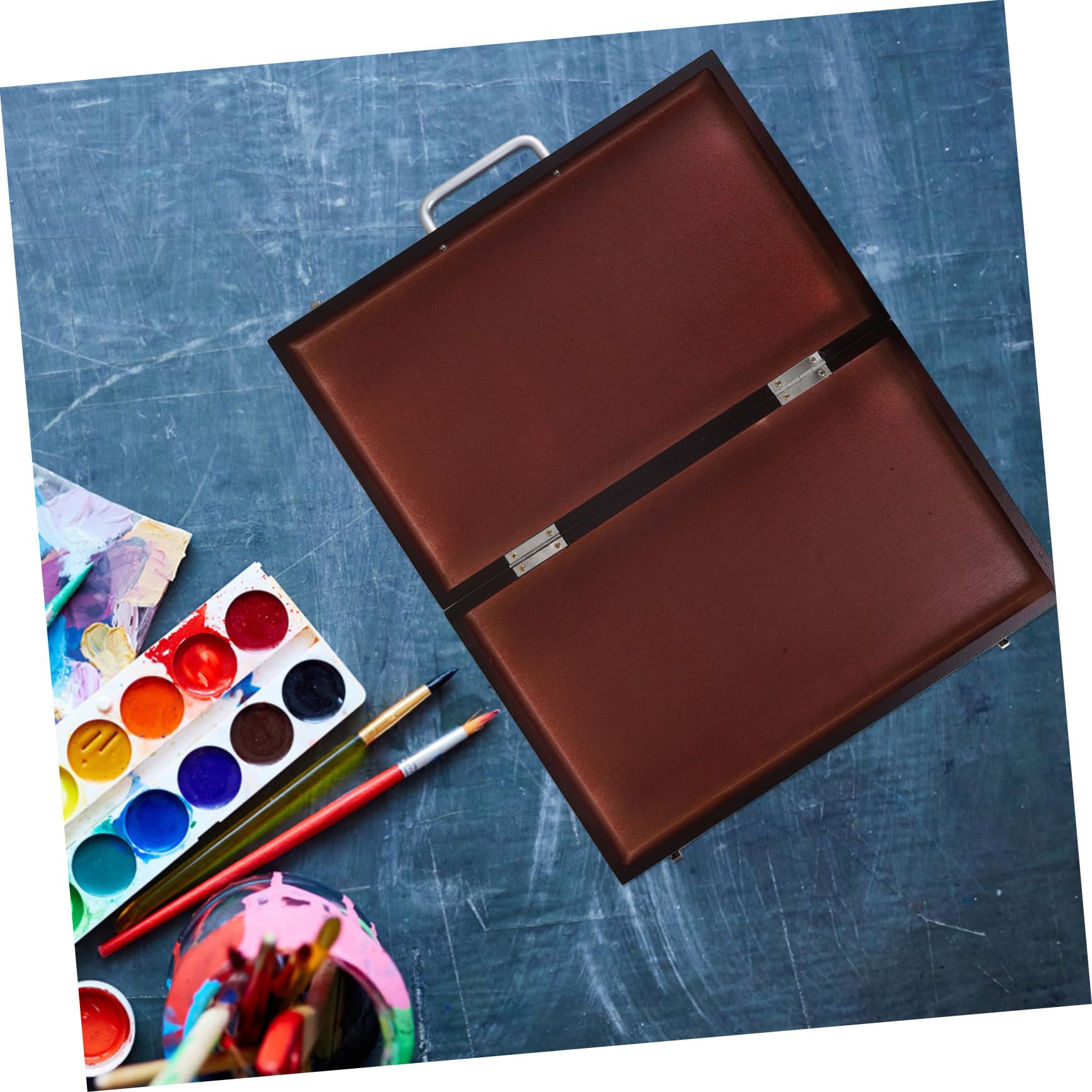 Gatuida Mallette de Peinture Portable en Bois pour Étudiants et Artistes