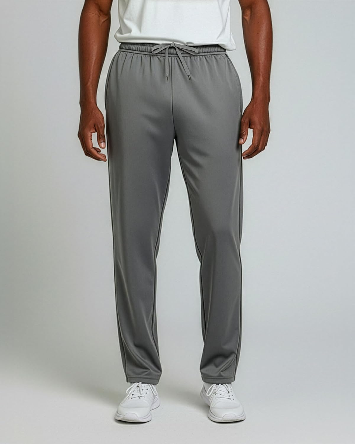 Real Essentials 3 Pack: Men’s Sweatpants – Athletic Track Pants with Pockets | Workout, Running & Lounge (Big and Tall)