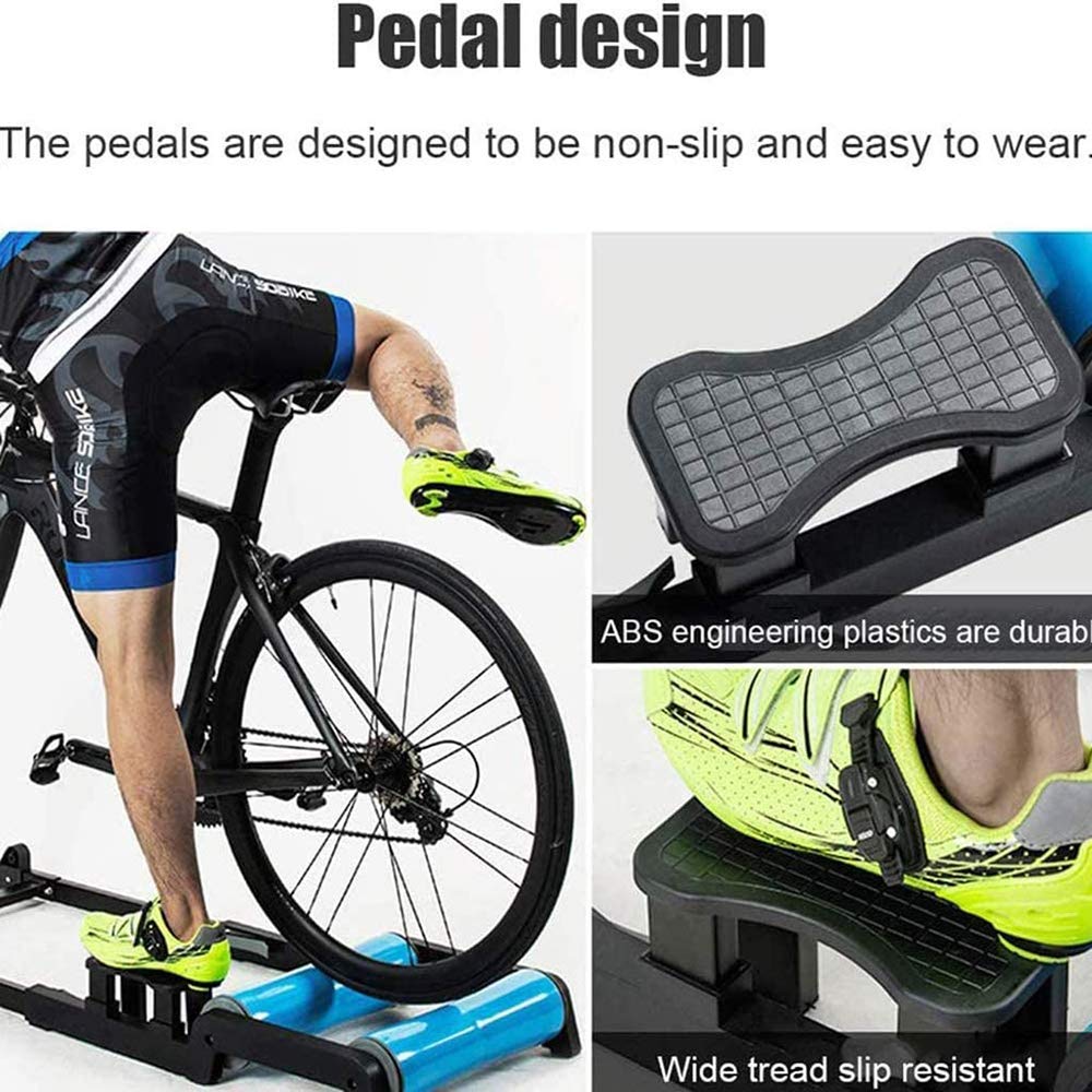 Rodillo de Entrenamiento para Interiores, Plegable, Ajustable, para Bicicleta de montaña y de Carretera, Plataforma de Entrenamiento de Interior para Fitness