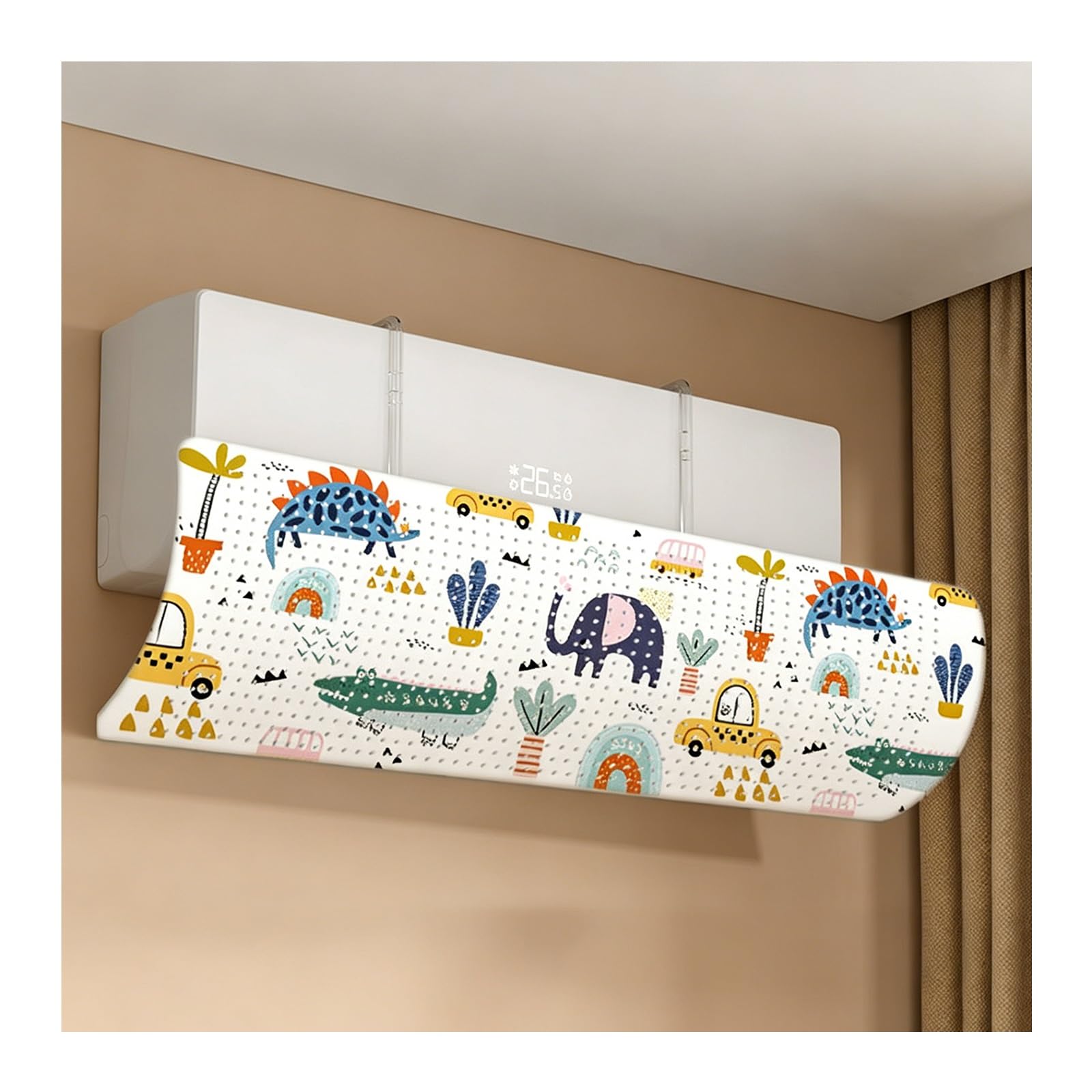 HBOOMOEM Air Conditioner Deflector, Wall Mounted Ac Wind Deflector, Prevents Direct Cold Drafts, Offers Broad Compatibility, and Is Easy to Install Without Drilling.(B)