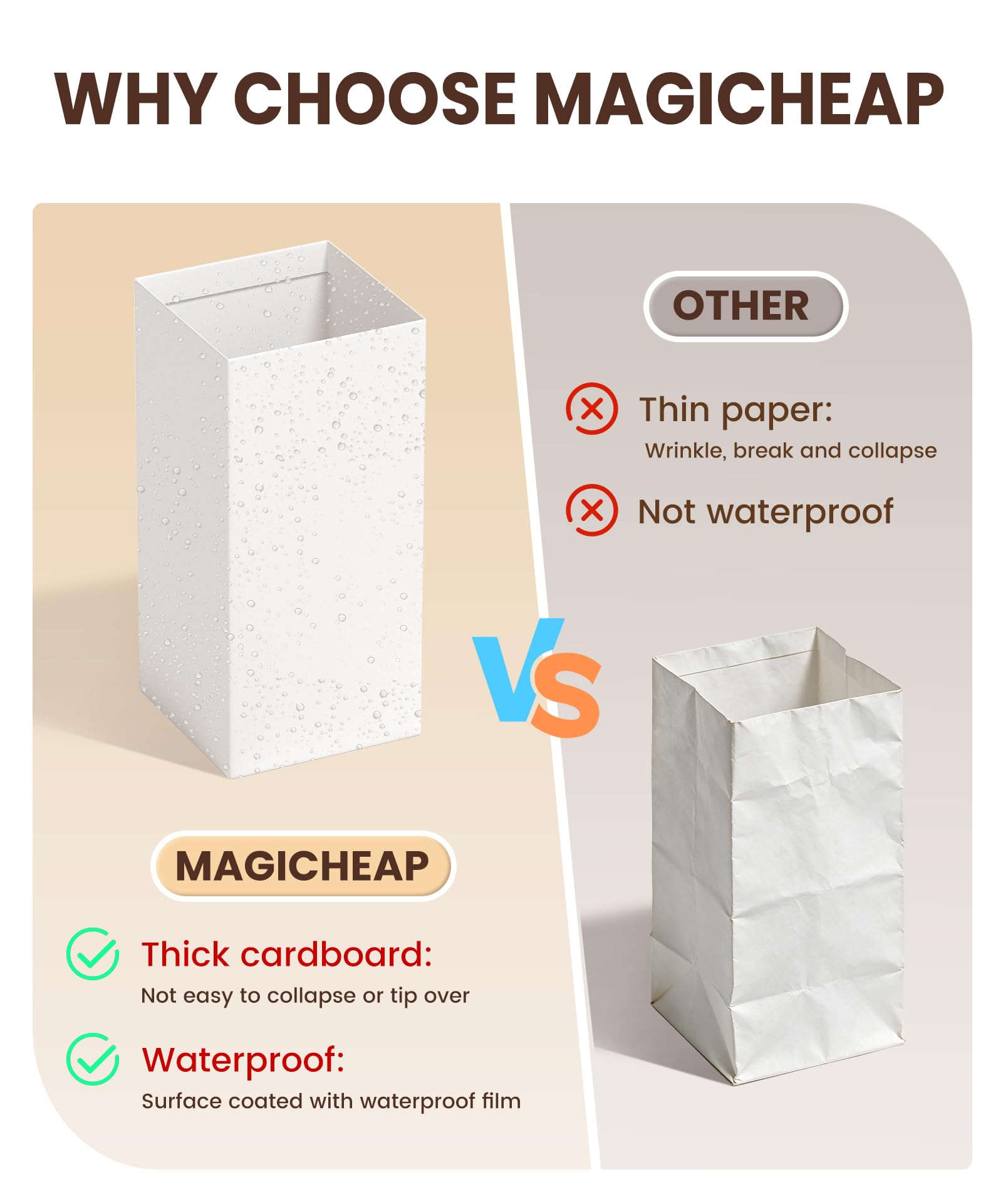 Magicheap 30 Gallon Trash Cans - 4 Pack -4 Magicheap 30 Gallon Trash Cans - 4 Pack -4